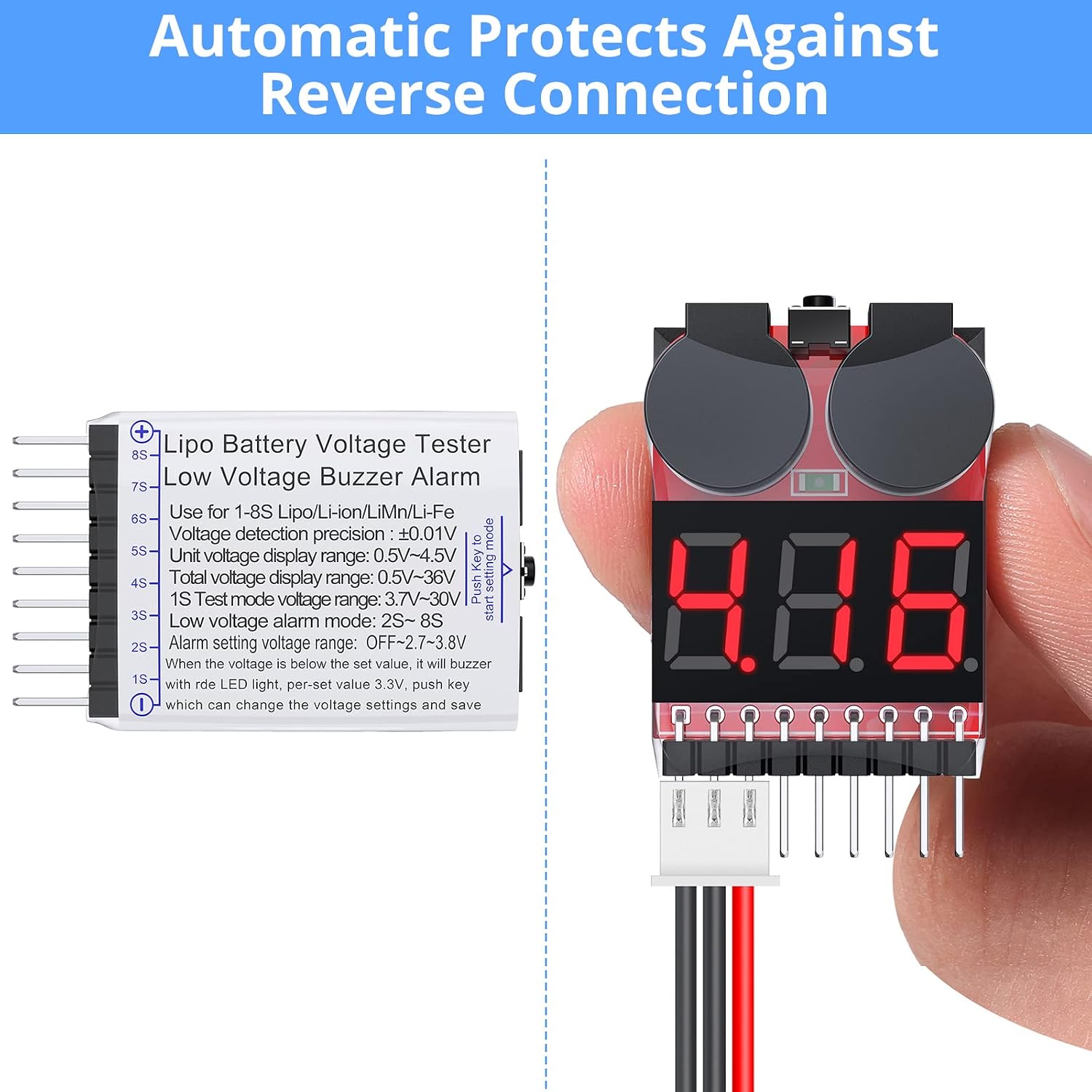 Oike 1-8S 2IN1 เครื่องทดสอบแรง - Drone Battery Voltage Checker บทวิจารณ์และราคา
