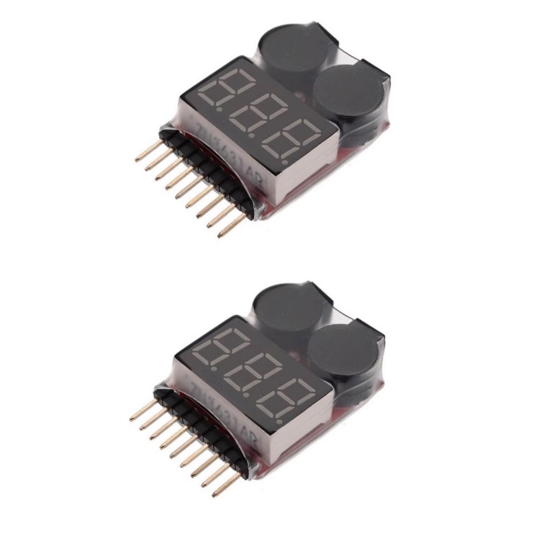2 ชิ้น 1 วินาที - 8 วินาที LiP - Drone Battery Voltage Checker บทวิจารณ์และราคา