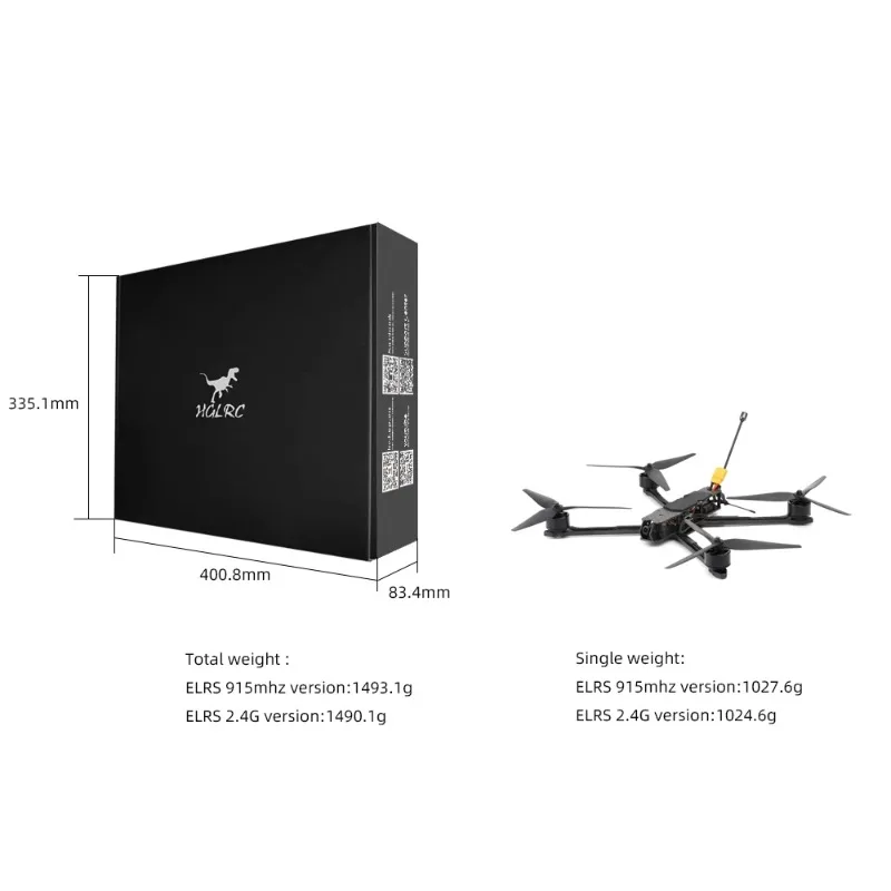 โดรน HGLRC MY10 ระยะไกล FPV 6S - Drone Battery 6S บทวิจารณ์และราคา