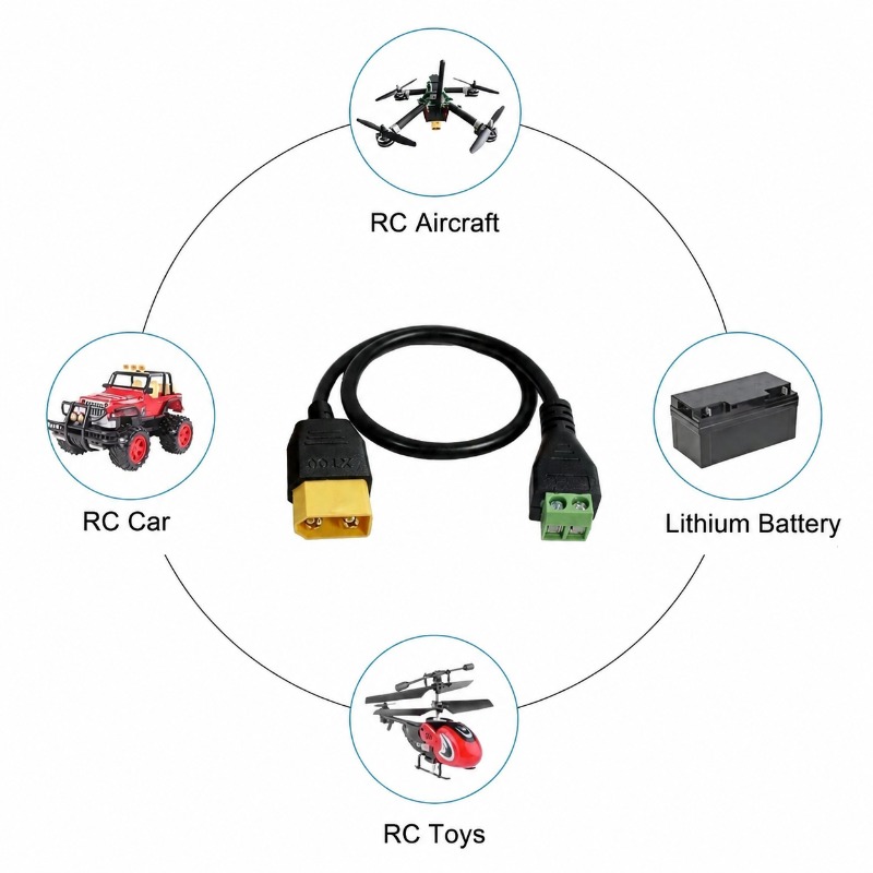 สายอะแดปเตอร์ XT60 ตัวผู้-ตัวเ - Drone Battery Connector บทวิจารณ์และราคา